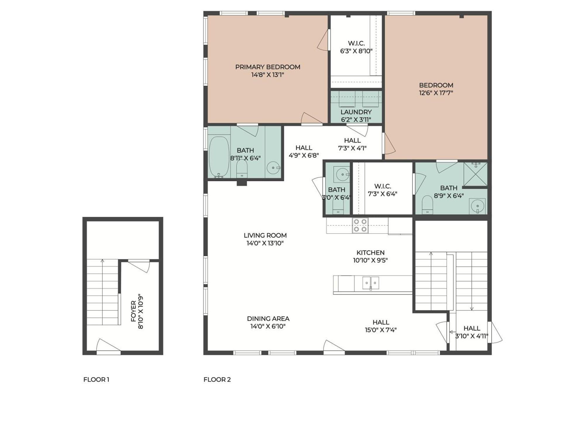 Apartment Stunning 2-bedroom Garden District Newly Renovated